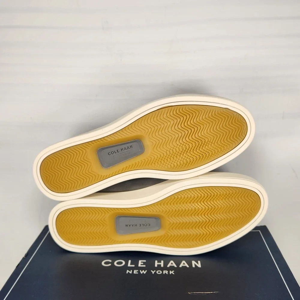 Cole Haan GrandPro Luxe Slip On Sneaker Sea Stone Nubuck Grey C40820 Mens 10.5 M